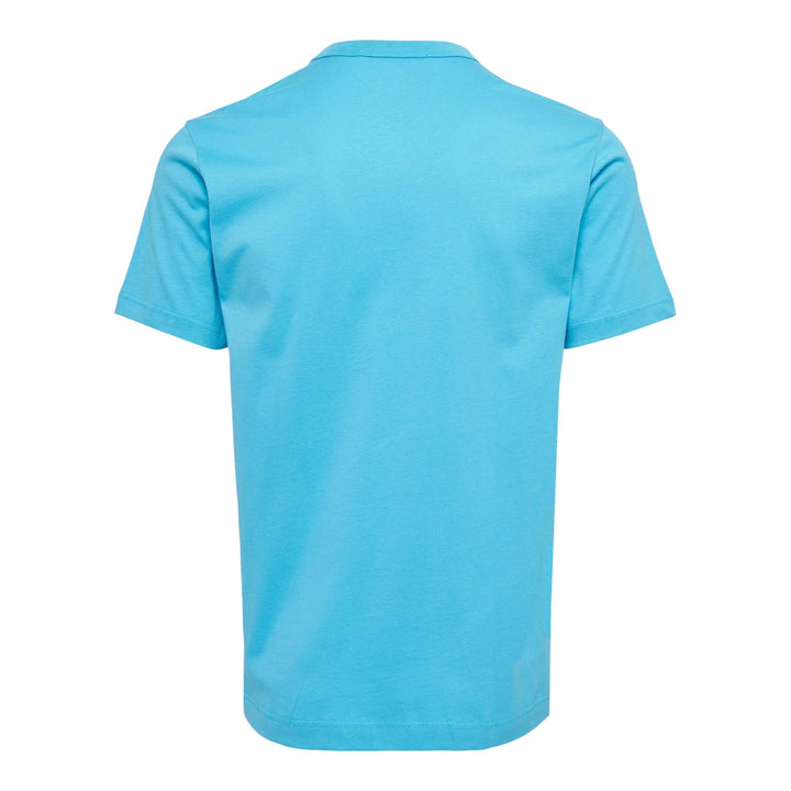 Club21 - COMME des GARCONS SHIRT - Plain Jersey T-Shirt With Zipper - TEES - Light Blue