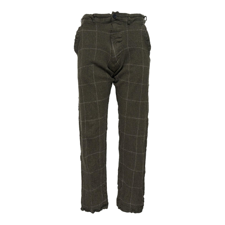 Club21 - COMME des GARCONS SHIRT - Wool Windowpane Check Pants - WOVEN PANTS - Khaki