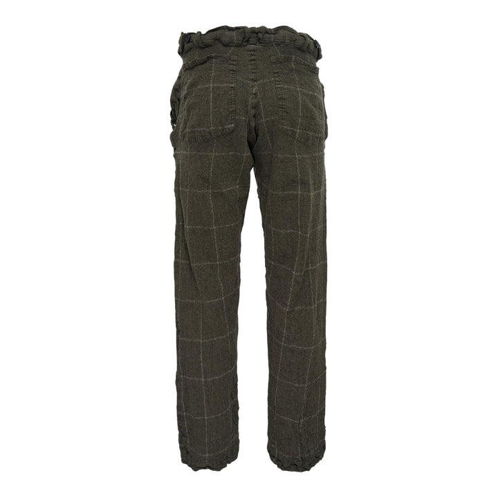 Club21 - COMME des GARCONS SHIRT - Wool Windowpane Check Pants - WOVEN PANTS - Khaki