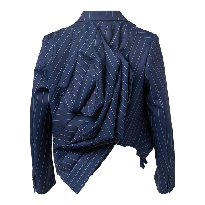Club21 - COMME des GARCONS - Wool Stripe Jacket - JACKETS - Navy