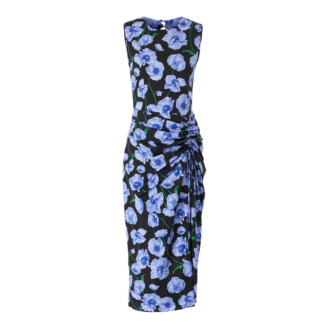 Carolina_Herrera_Sleeveless_Dress_With_Drawstring_Blue