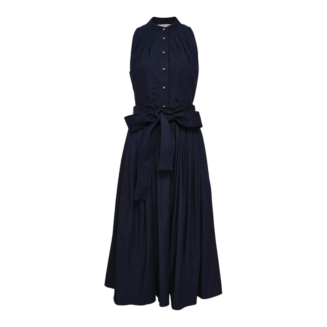 Club21 - Carolina Herrera - Sleeveless Full Midi Dress - WOVEN DRESSES - Navy