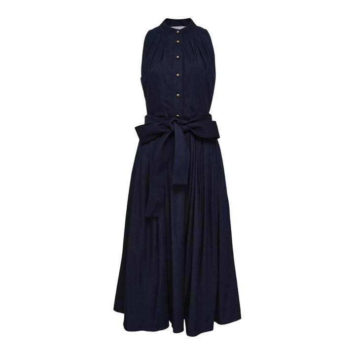 Club21 - Carolina Herrera - Sleeveless Full Midi Dress - WOVEN DRESSES - Navy