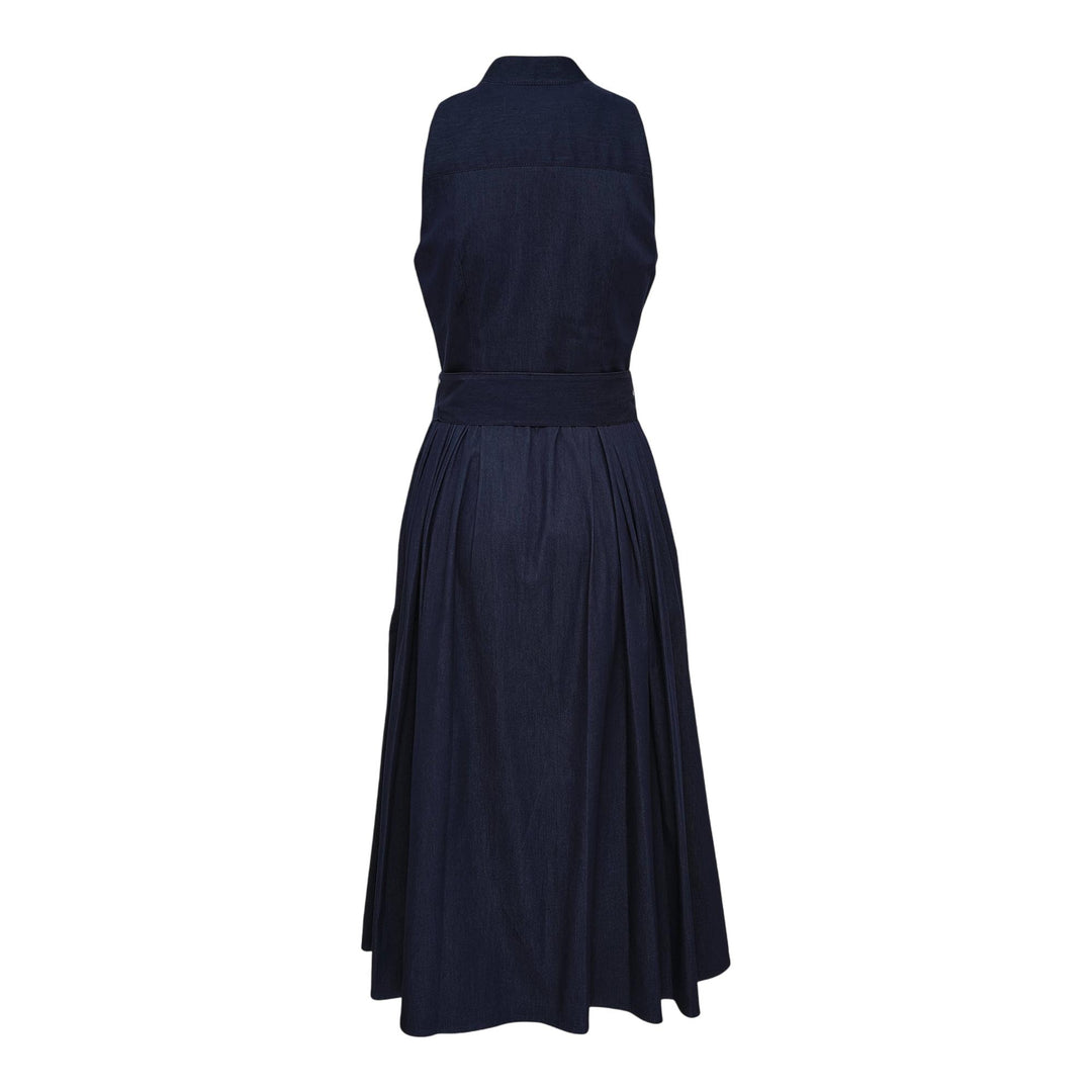 Club21 - Carolina Herrera - Sleeveless Full Midi Dress - WOVEN DRESSES - Navy