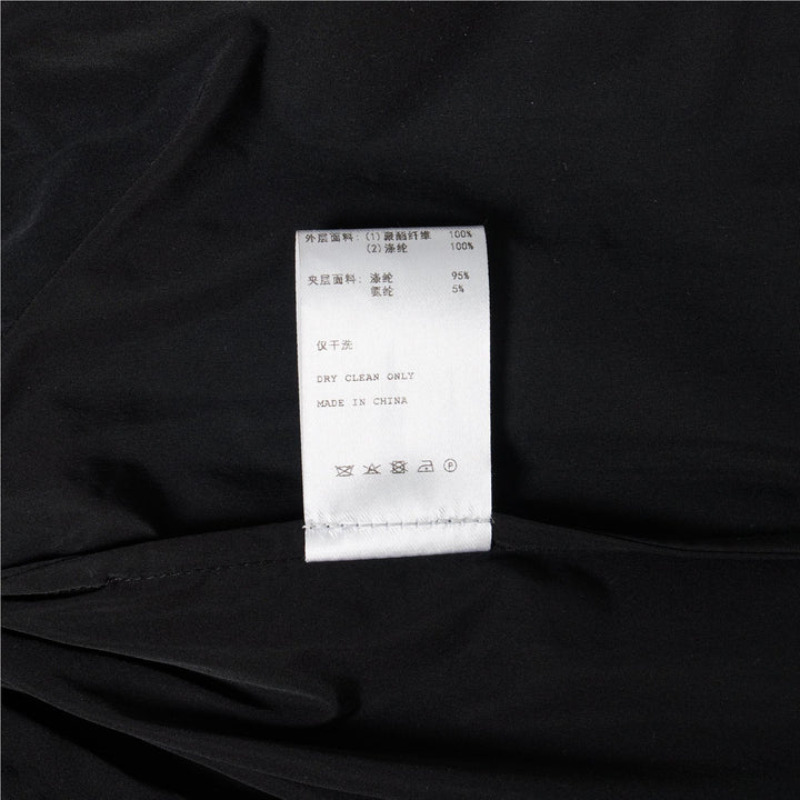 Club21 - Caroline Hu - Black Pleated Ribbon Embroidery Skirt - SKIRTS - Black