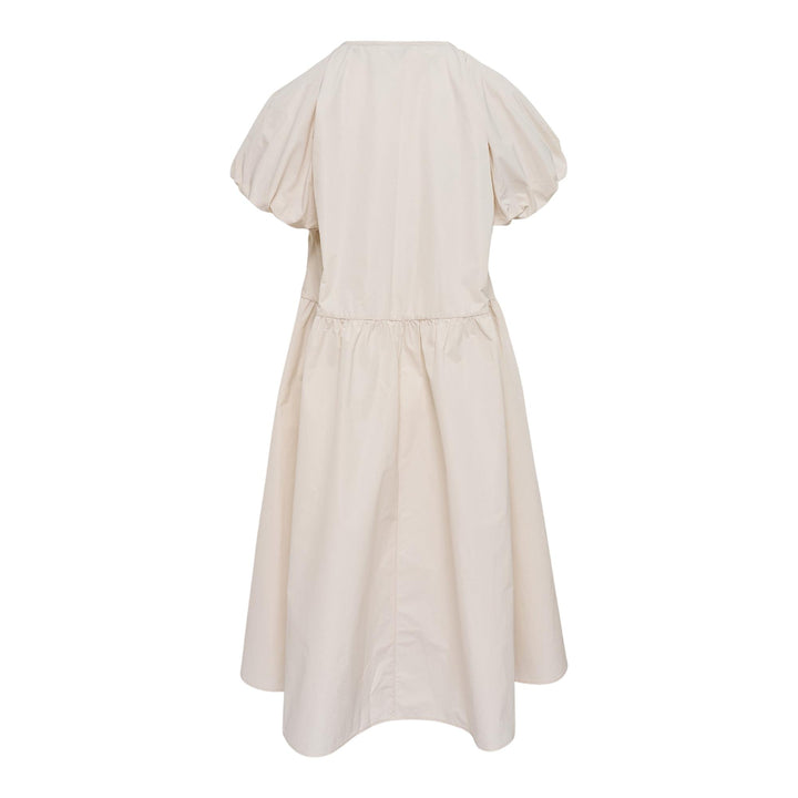 Club21 - Caroline Hu - White Floral Quilted Midi Dress - WOVEN DRESSES - White