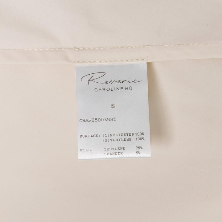 Club21 - Caroline Hu - White Floral Quilted Midi Dress - WOVEN DRESSES - White