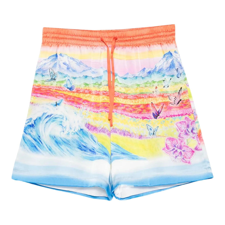 Club21 - Casablanca - Butterfly Mountain Drawstring Shorts - SHORTS - Multi