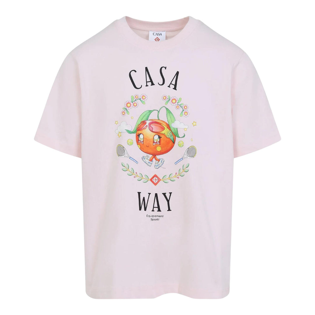 Club21 - Casablanca - Casa Way Kawaii Orange Printed T-Shirt - TEES - Pink