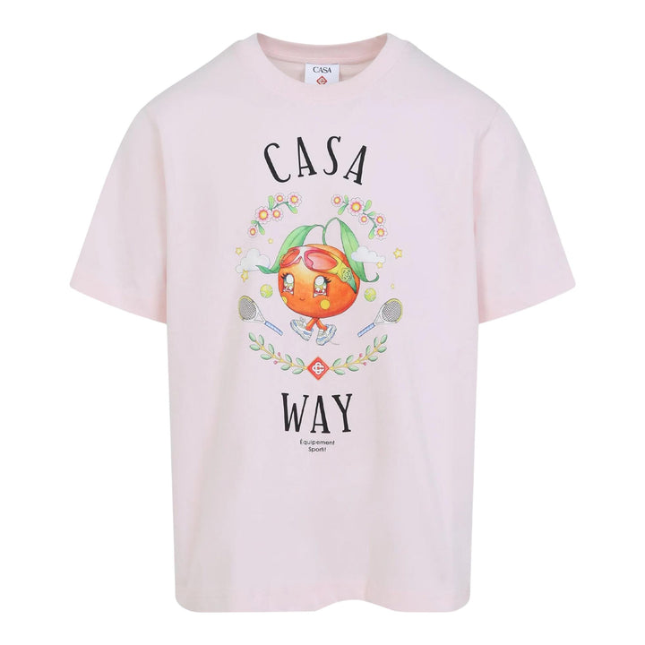 Club21 - Casablanca - Casa Way Kawaii Orange Printed T-Shirt - TEES - Pink