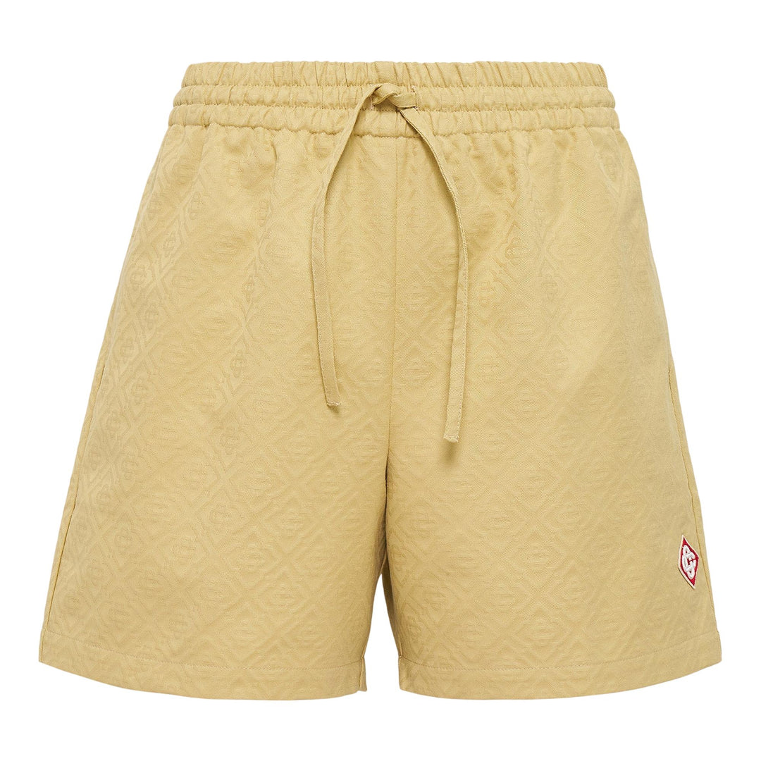 Club21 - Casablanca - Drawstring Monogram Shorts - SHORTS - Beige