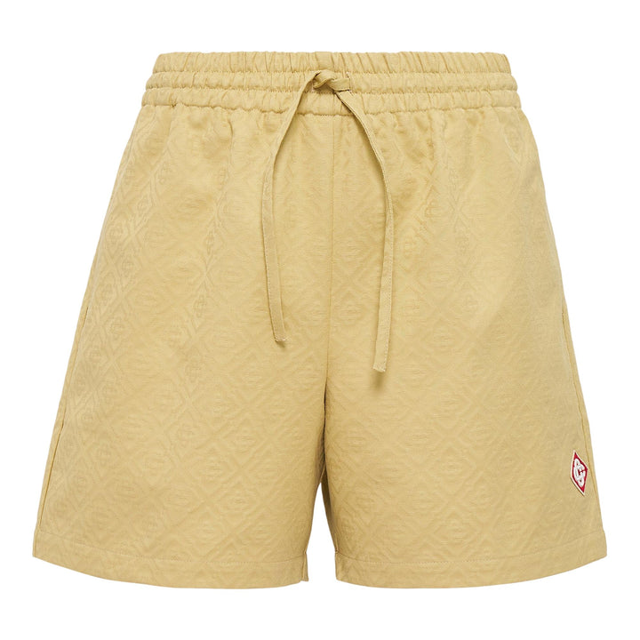 Club21 - Casablanca - Drawstring Monogram Shorts - SHORTS - Beige