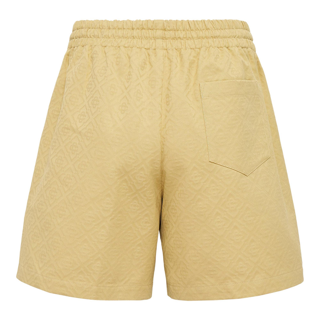Club21 - Casablanca - Drawstring Monogram Shorts - SHORTS - Beige