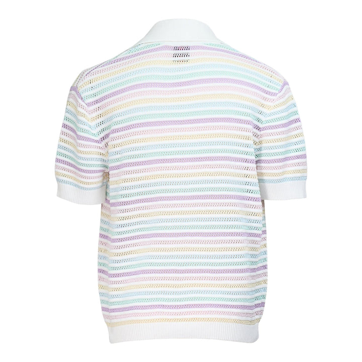 Club21 - Casablanca - Flower Crochet Polo - SHIRTS - Multi