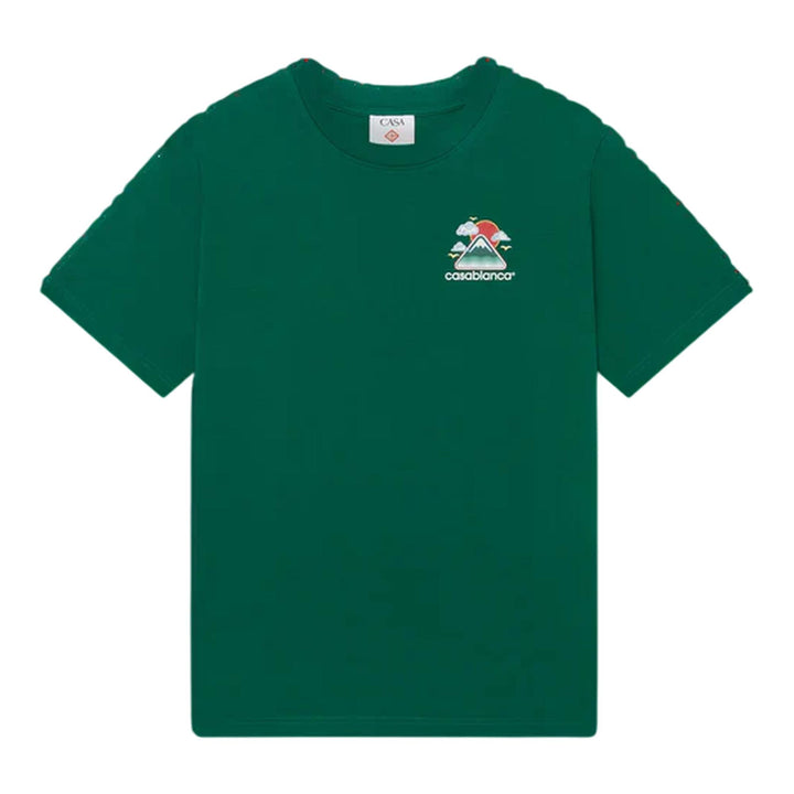 Club21 - Casablanca - Montagne Ondulee Screen Printed T-Shirt - TEES - Green