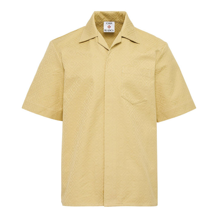 Club21 - Casablanca - Short Sleeve Monogram Shirt - SHIRTS - Beige