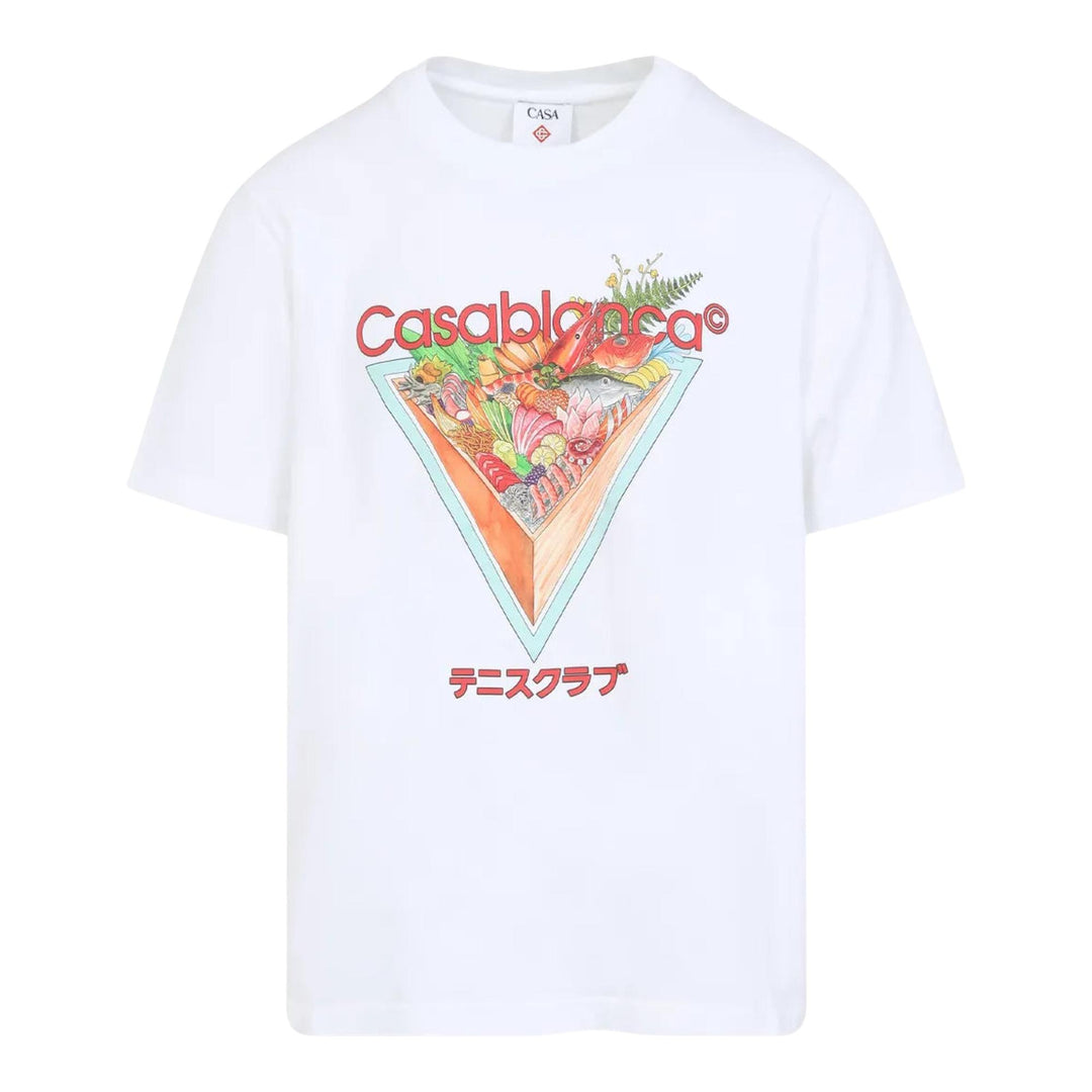 Club21 - Casablanca - Tennis Club Icon Printed T-Shirt - TEES - White