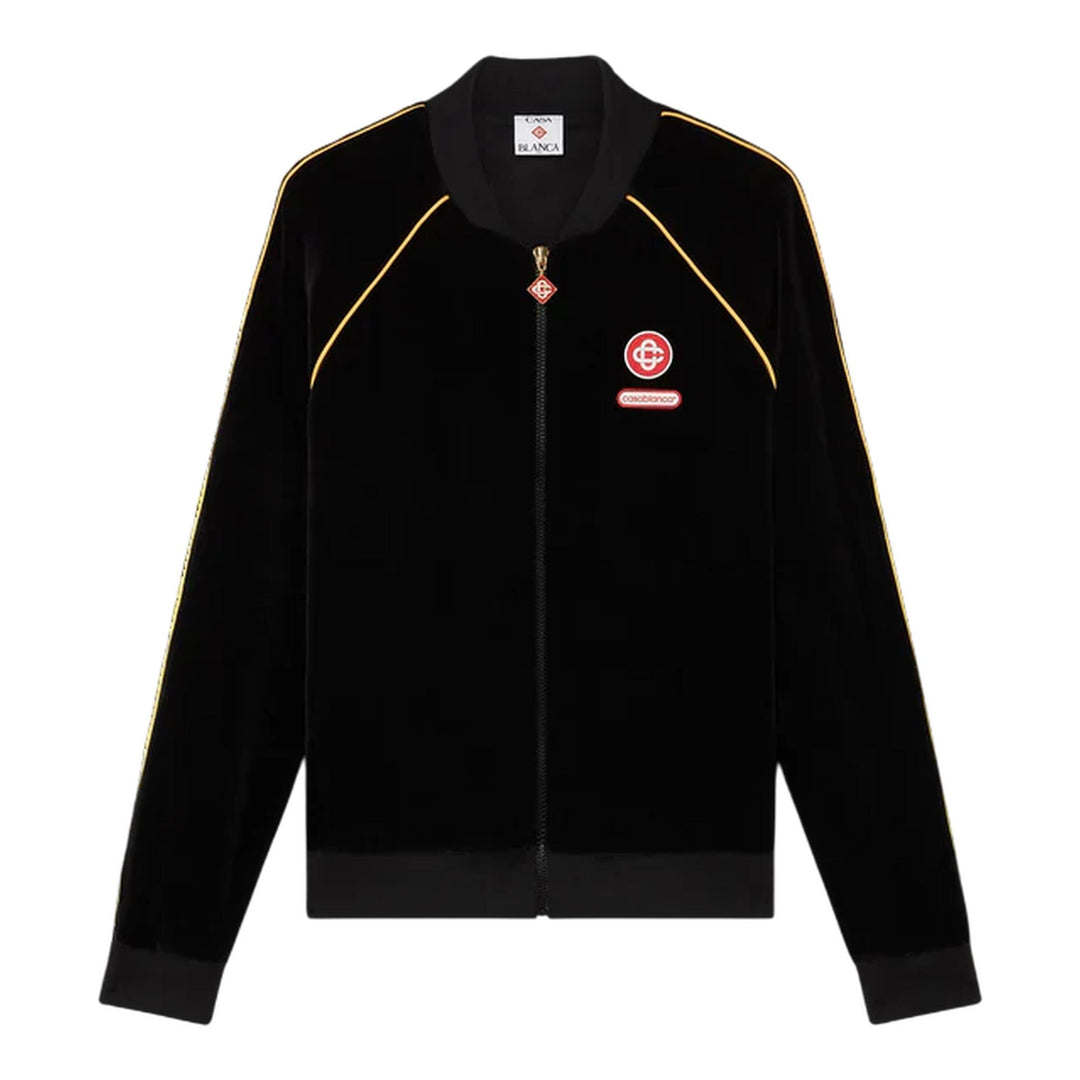 Club21 - Casablanca - Velour Track Jacket - SWEATERS - Black
