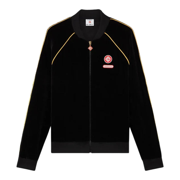 Club21 - Casablanca - Velour Track Jacket - SWEATERS - Black