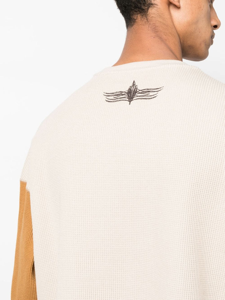 Children-Of-The-Discordance-Waffle-Pullover-Brown-5