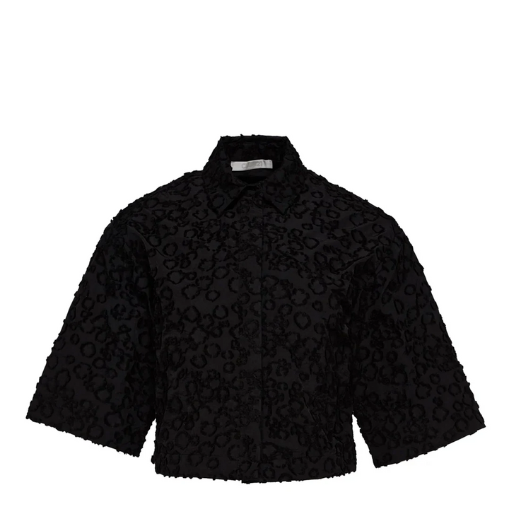 Áo sơ mi cropped cotton nylon