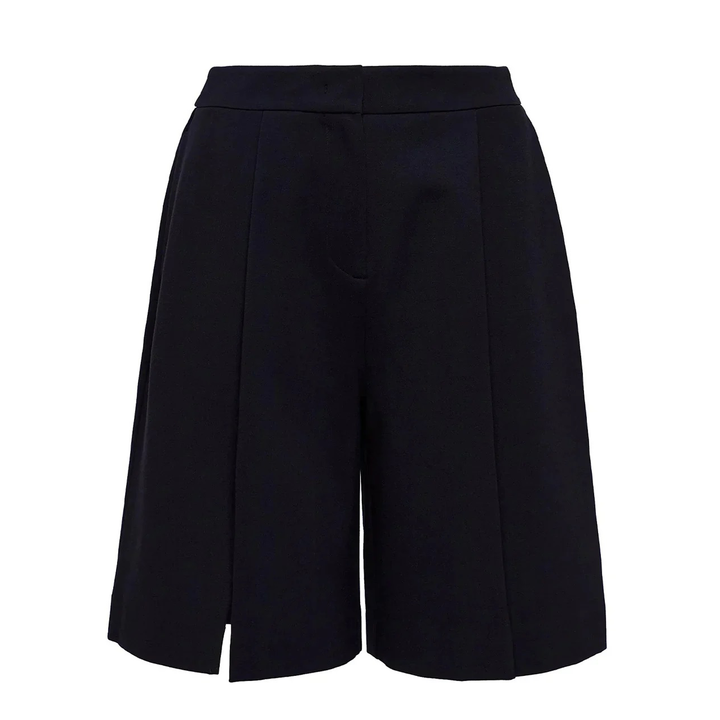 Quần short đan satin triacetate