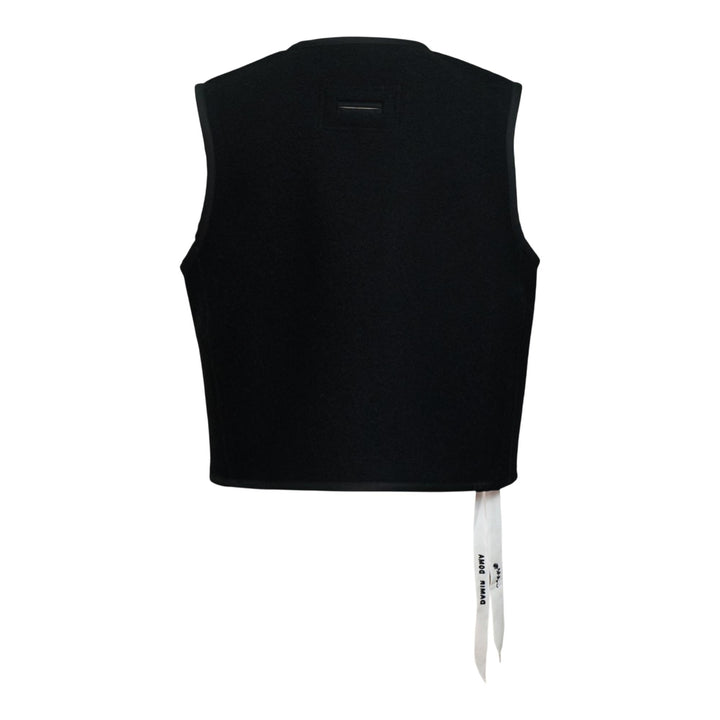 Club21 - DIOMENE - Boiled Wool Vest - VESTS - Black