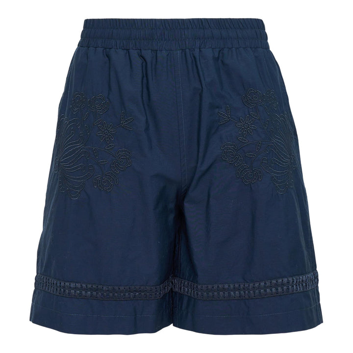 Club21 - DIOMENE - Embroidered Shorts - SHORTS - Navy