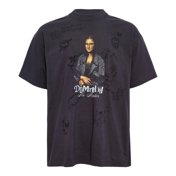 Club21 - DOMREBEL - She Is Her T-Shirt - TEES - Black