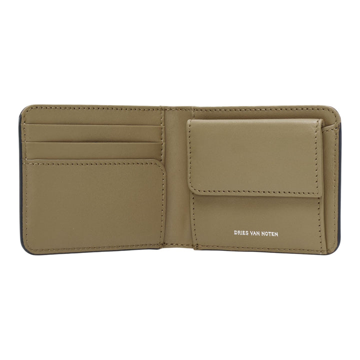 Club21 - Dries Van Noten - Calf Leather Folding Wallet - WALLETS - Khaki