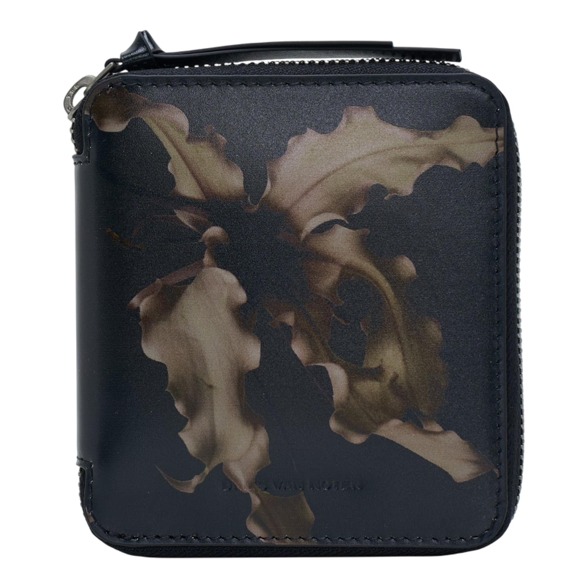 Calf Leather Zip Around Wallet