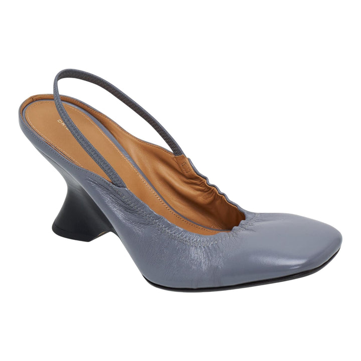 Club21 - Dries Van Noten - Gathers Sling Back Heels - HEELS - Animal Print