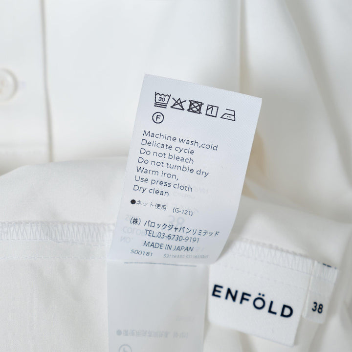 Club21 - ENFOLD - Pulled Collar Shirt - BLOUSES - White