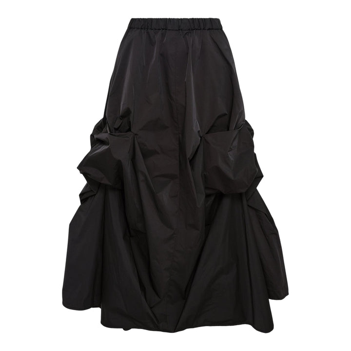 Club21 - ENFOLD - Ribbon Tucked Skirt - SKIRTS - Black