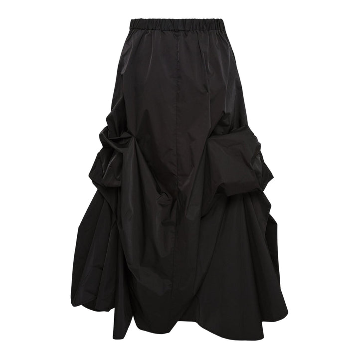 Club21 - ENFOLD - Ribbon Tucked Skirt - SKIRTS - Black