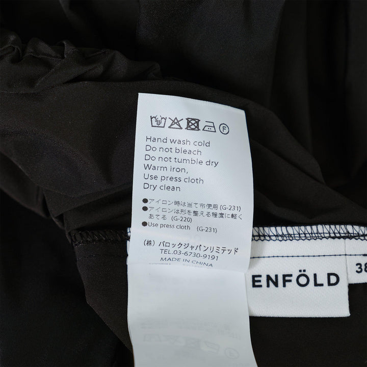 Club21 - ENFOLD - Ribbon Tucked Skirt - SKIRTS - Black