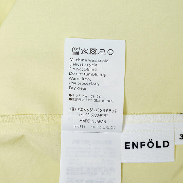 Club21 - ENFOLD - Yellow Pulled Collar Shirt - BLOUSES - Yellow