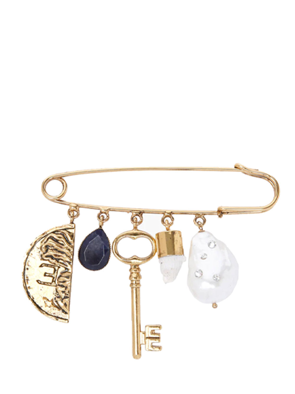 Erdem-Mixed-Charm-Brooch-Gold-1