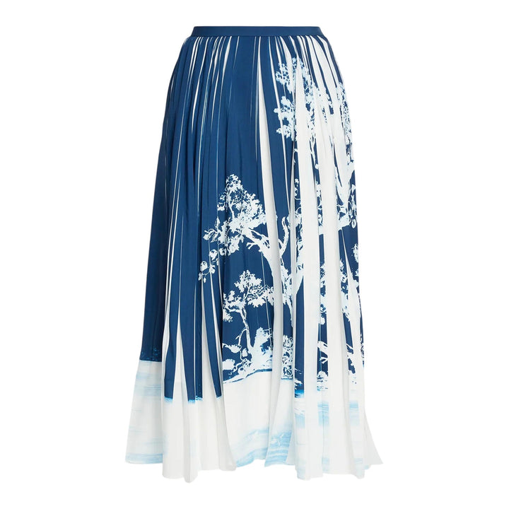 Club21 - Erdem - Pleated Midi Skirt - SKIRTS - Blue