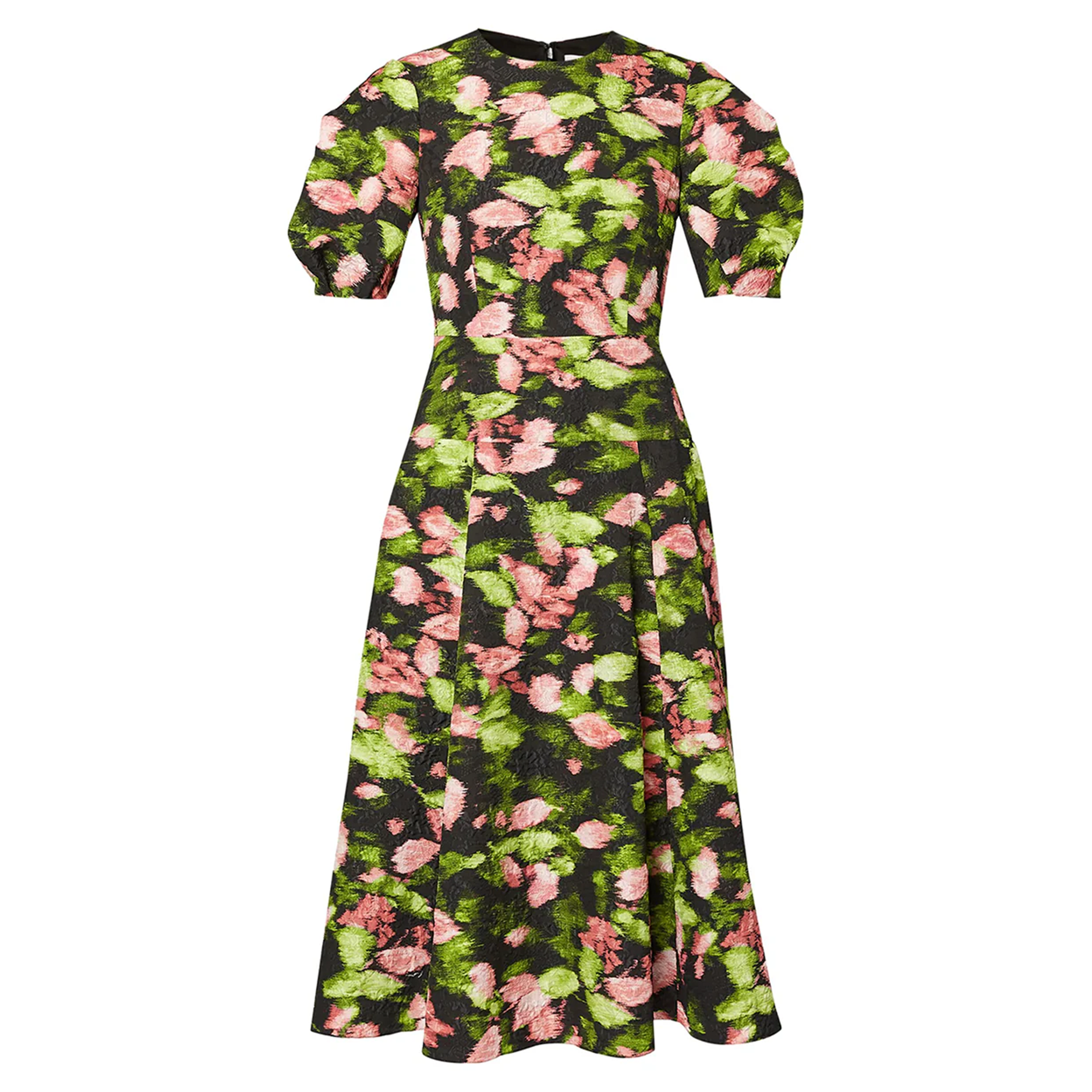 Short Sleeve Waisted Midi Dress – Club21.com