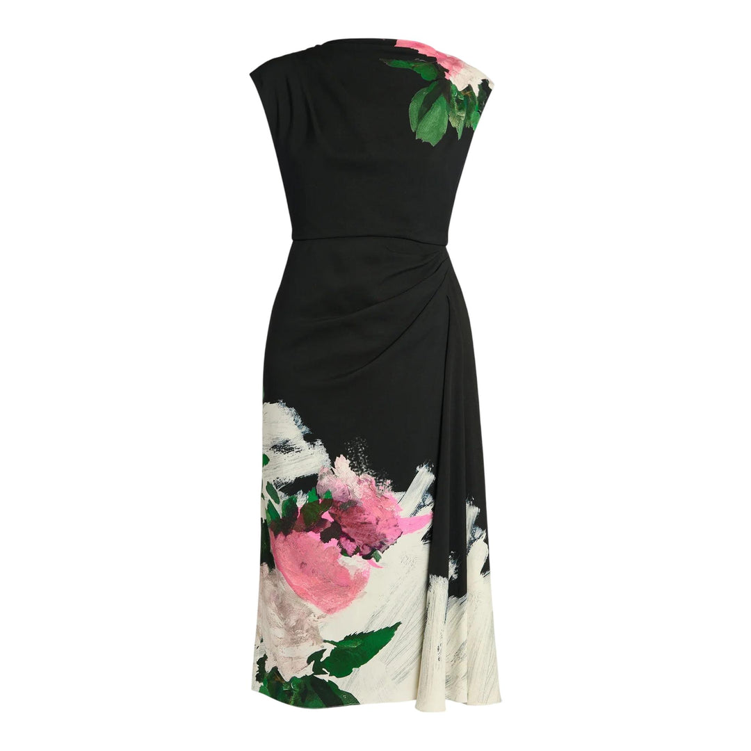Club21 - Erdem - Short Sleeve Midi Dress - WOVEN DRESSES - Black