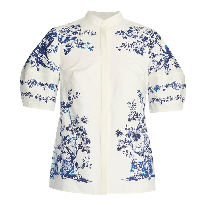 Club21 - Erdem - Short Sleeve Top - BLOUSES - White