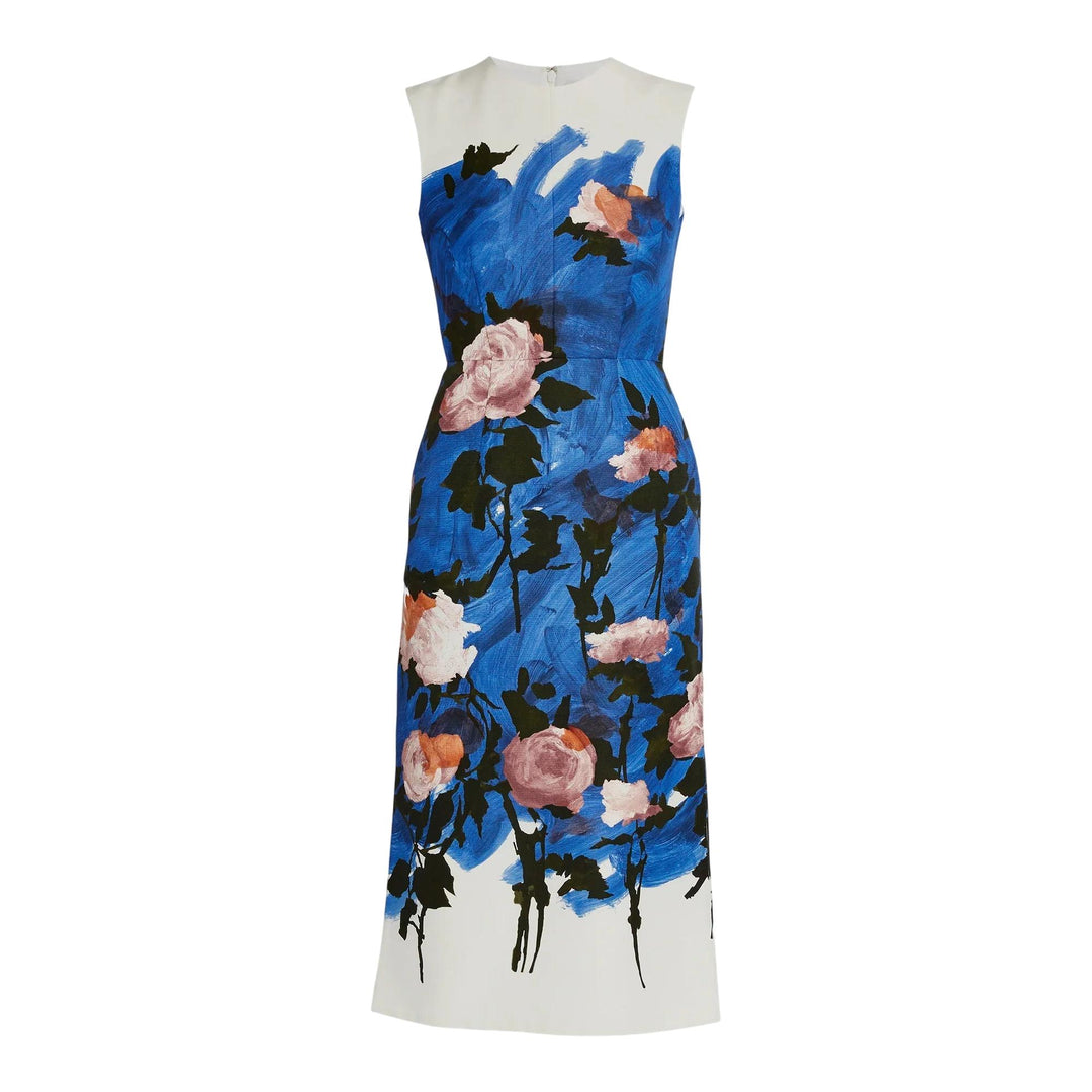 Club21 - Erdem - Sleeveless Pencil Midi Dress - WOVEN DRESSES - Blue