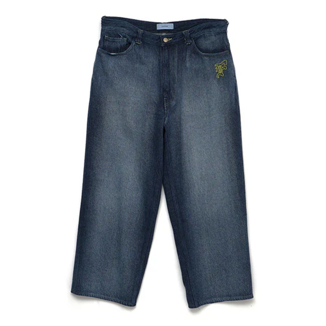 Quần denim nhung côt tông