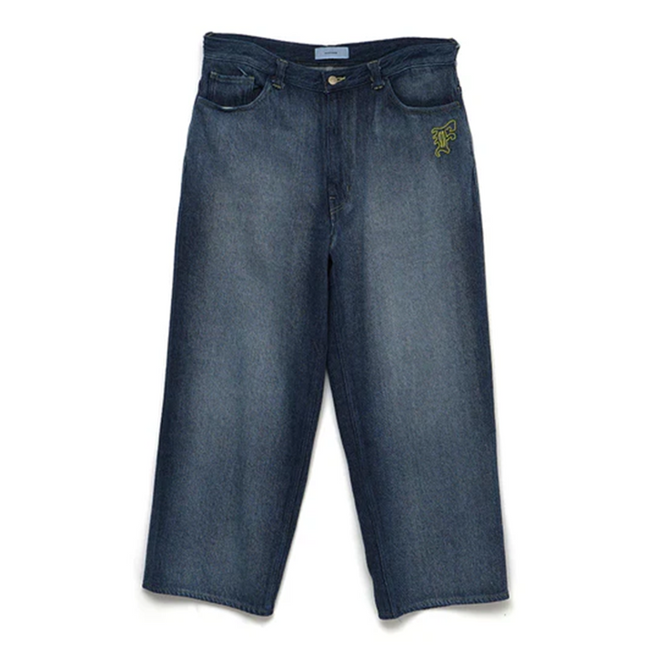 Quần denim nhung côt tông