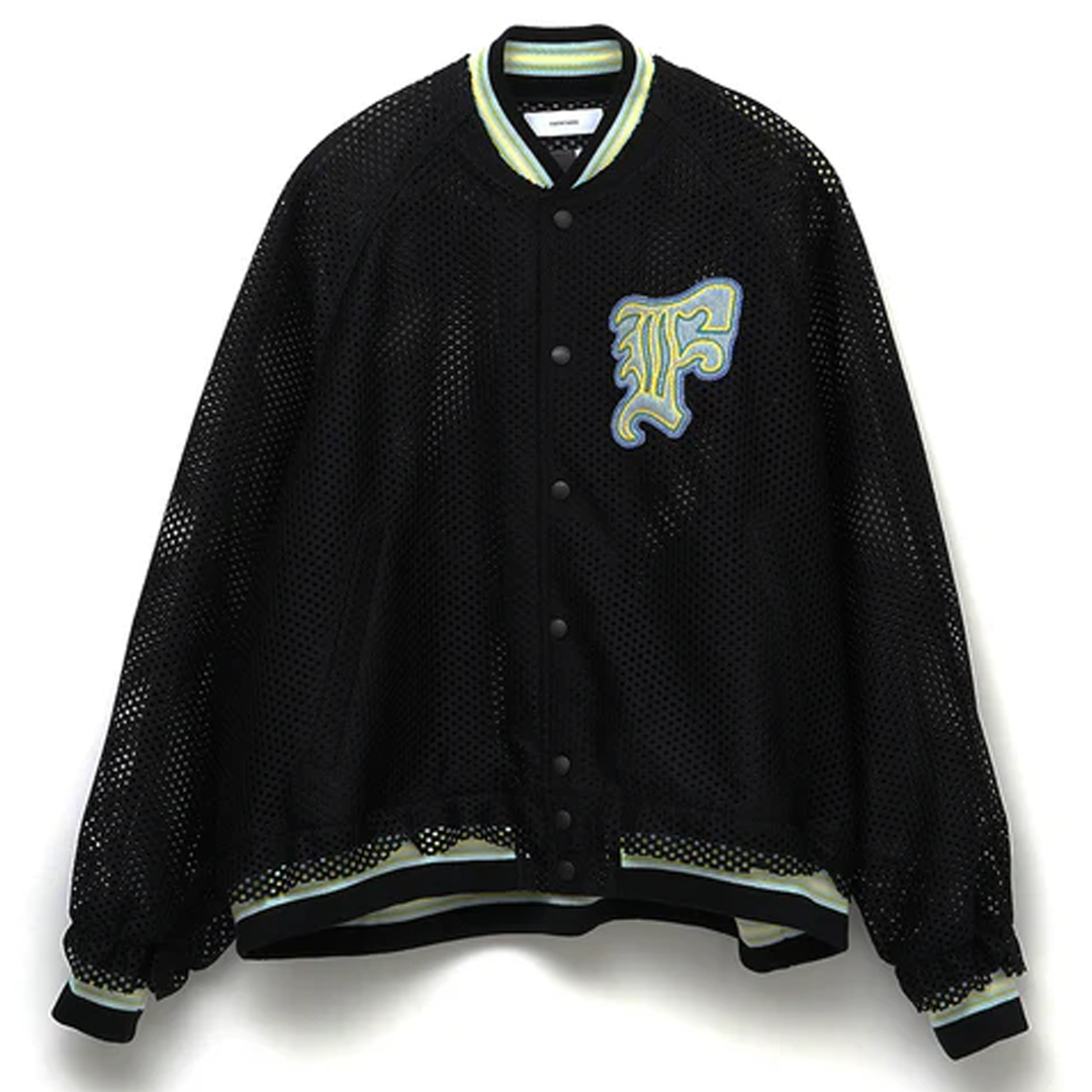 FACETASM_Mesh_Stadium_Jacket_Black