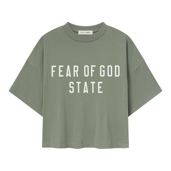 Club21 - Fear of God ESSENTIALS - Womens Boxy Tee - TEES - Green