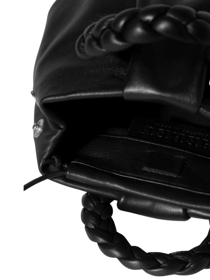 HEREU-Bombon-M-Braided-Handle-Pleated-Top-Handle-Bag-Black-3