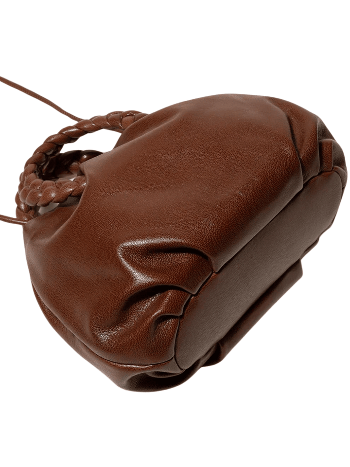 HEREU-Bombon-M-Supple-Shiny-Braided-Top-Handle-Bag-Brown-4