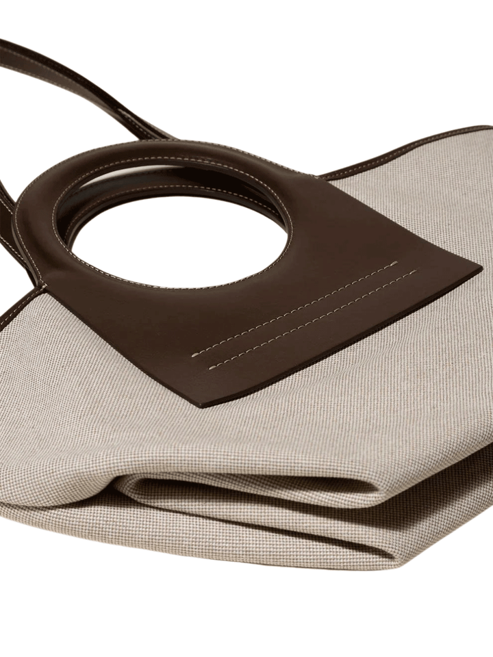 HEREU-Cala-S-Leather-Trimmed-Canvas-Tote-Beige-4